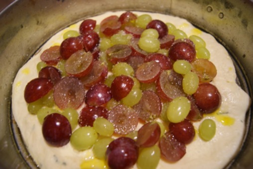 Placek drożdżowy z winogronami - Schiacciata con l’uva