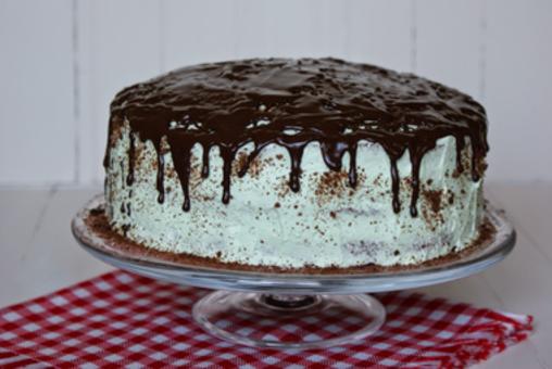 Tort czekoladowy z kremem miętowym - wspaniale prezentuje się na stole [PRZEPIS]