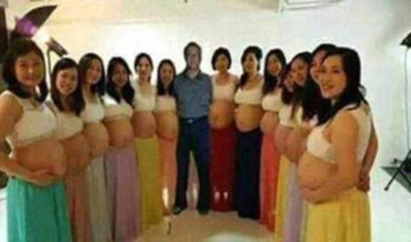 13 żon i wszystkie są w ciąży