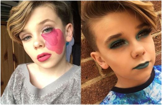 10-letni chłopiec robi lepszy makijaż niż niejedna kobieta!