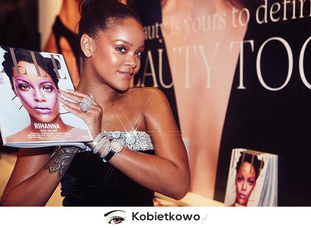 Rihanna na premierze swojej linii kosmetyków.