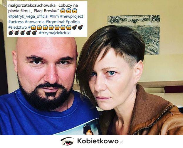 Małgorzata Kożuchowska zmieniła fryzurę do nowego filmu Vegi!