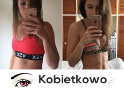 Zdjęcia brzucha tej blogerki fitness zostały zrobione w odstępie kilku dni.