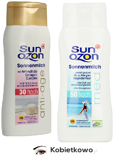 Bezpieczne opalanie z kosmetykami Sunozon