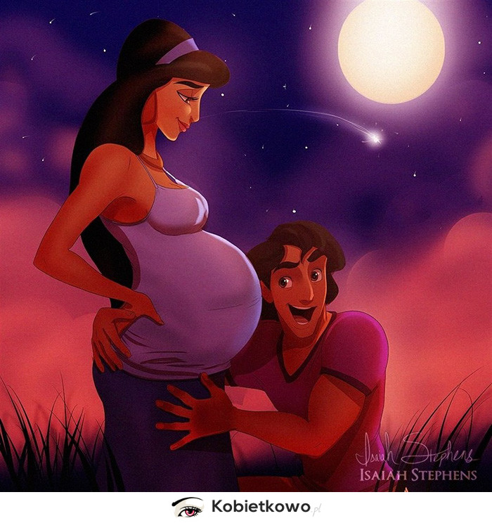 Księżniczki Disneya w ciąży?