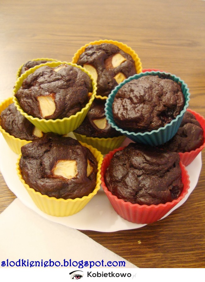 Czekoladowo-piernikowe fasolowe muffiny (bezglutenowe, bez mąki) [PRZEPIS]
