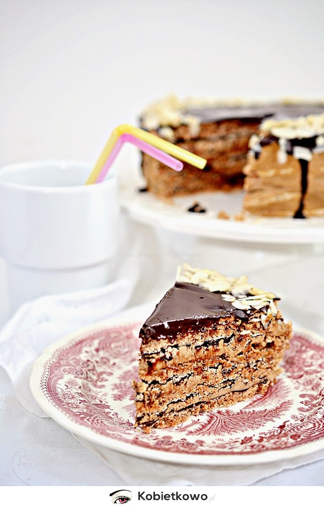 Tort czekoladowo kawowy dacquoise! [PRZEPIS]