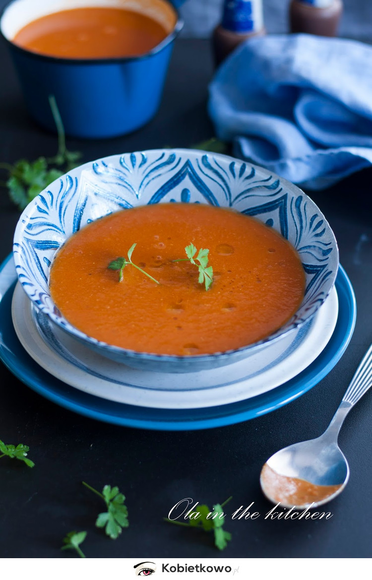 Kremowa zupa z czerwoną soczewicą i pieczoną papryką! [PRZEPIS]