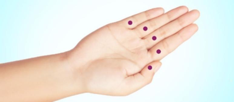 Odpowiednie punkty na palcach pomogą ci pozbyć się chorób