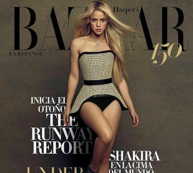 Spektakularnie wyretuszowana Shakira na okładce Harper's Bazaar!