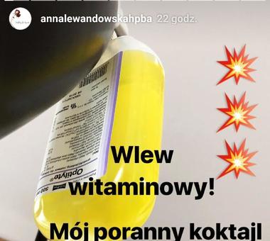 ANNA LEWANDOWSKA proponuje "witaminowe kroplówki" klientkom!