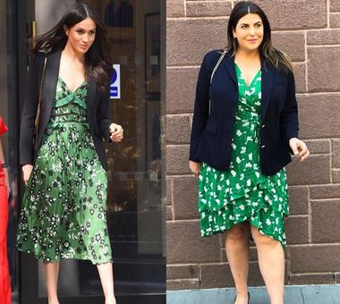 Popularna blogerka odtwarza styl Meghan Markle w rozmiarze plus size!