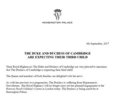 Księżna Kate i Książe William spodziewają się trzeciego dziecka!
