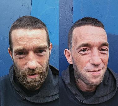 Ten fryzjer z Londynu spaceruje po mieście i... za darmo strzyże bezdomnych!