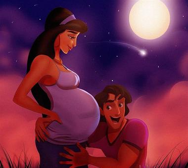 Księżniczki Disneya w ciąży?