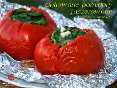 Faszerowane pomidory ze szpinakiem i mozzarelą! [PRZEPIS]