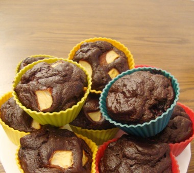 Czekoladowo-piernikowe fasolowe muffiny (bezglutenowe, bez mąki) [PRZEPIS]