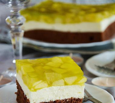 Ciasto Zielona Gruszka - cudownie smakuje i pięknie wygląda [PRZEPIS]