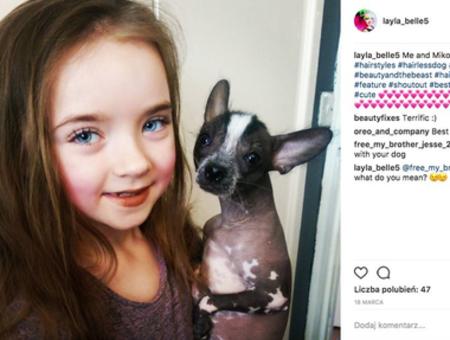 Matka założyła tej 7-latce konto na instagramie! Maluje ją i przebiera, zafarbowała jej włosy.